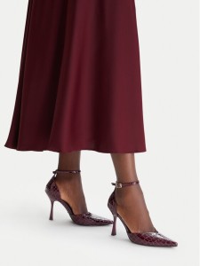 DeeZee Szpilki CEO-LS6049-10 Bordowy