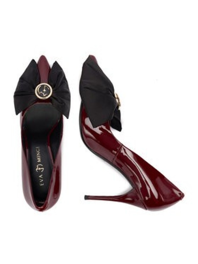 Eva Minge Szpilki EO-KARA-163-1-1 Bordowy