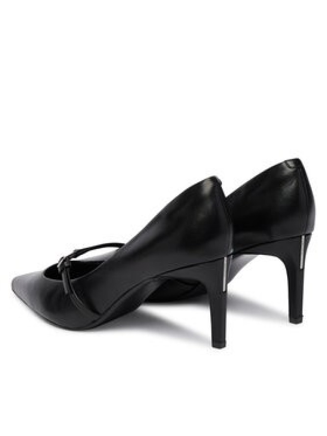 Calvin Klein Czółenka Ess Stiletto 70 Mj Lth Hdw HW0HW02952 Czarny
