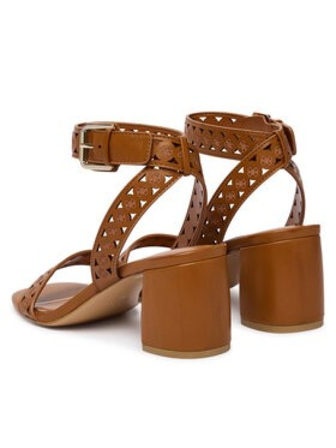 Guess Sandały FLJNE2 LEA03 Brązowy jasny