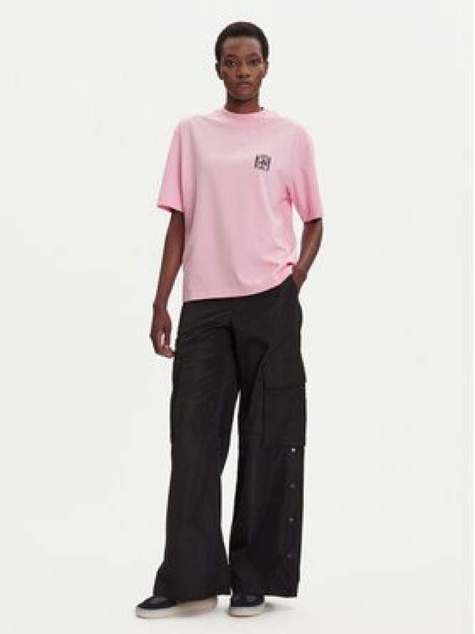 adidas T-Shirt Animal Graphic JV8532 Różowy Loose Fit