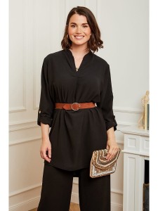 Curvy Lady Tunika w kolorze czarnym rozmiar: 48/50