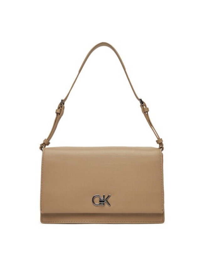 Calvin Klein Torebka Ck Elongated Shoulder Bag K60K612807 Beżowy
