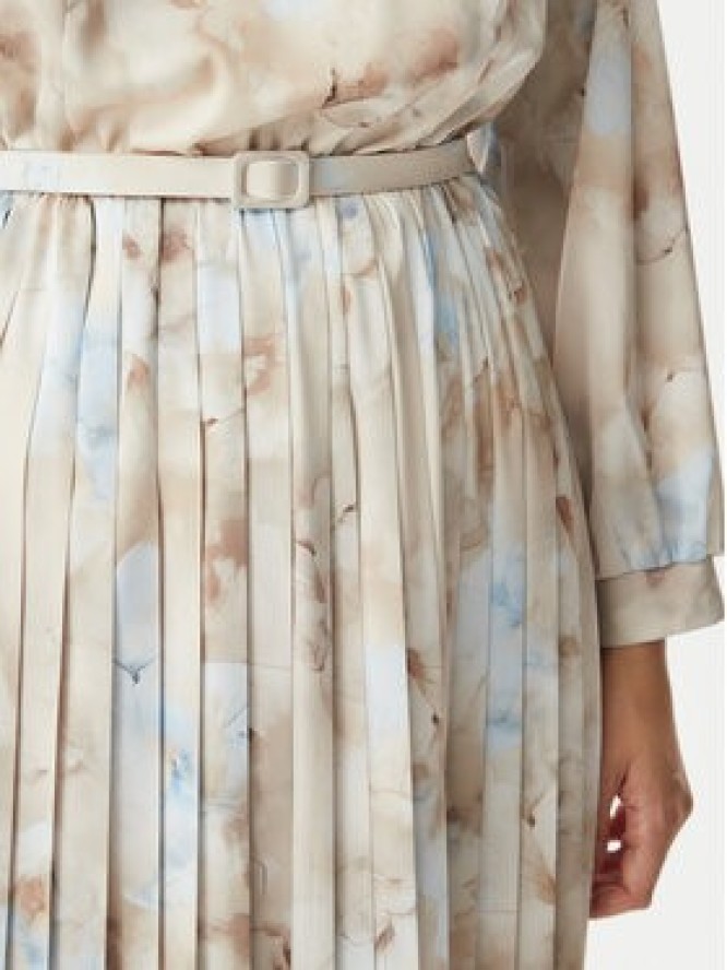 Rinascimento Sukienka koktajlowa CFC0127960003 Beżowy jasny Regular Fit