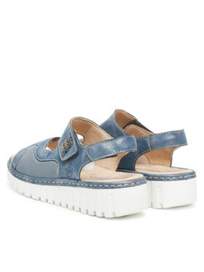 Rieker Sandały V1389-12 Niebieski