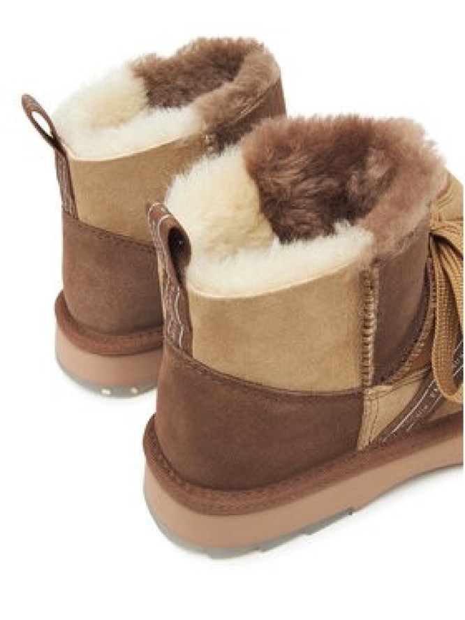 EMU Australia Śniegowce Blurred Micro Patchwork W13195 Brązowy