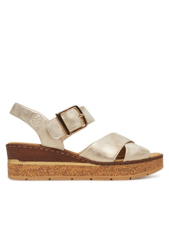 Rieker Sandały 63795-60 Beżowy