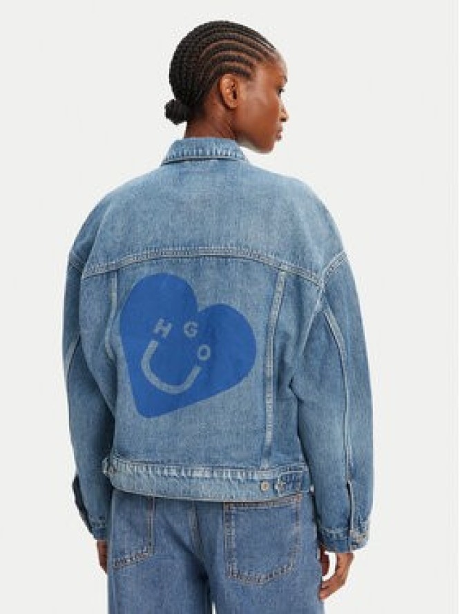 HUGO Kurtka jeansowa Lou 50541559 Niebieski Regular Fit