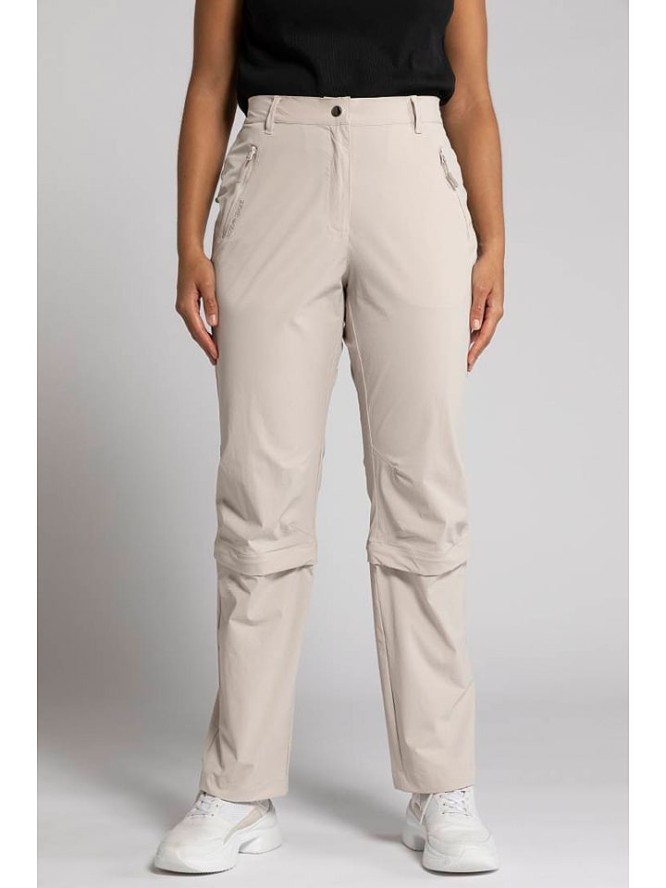 Ulla Popken Spodnie w kolorze beżowym rozmiar: 64