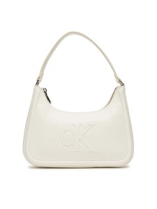 Calvin Klein Torebka Bold Ck Small Shoulder Bag LV04F3230G Biały