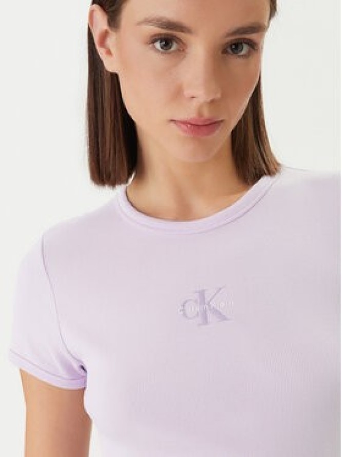 Calvin Klein Jeans Sukienka codzienna Monologo Baby LV047F241G Różowy Slim Fit