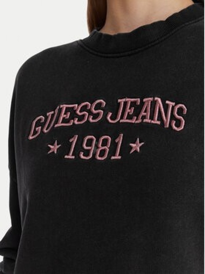 Guess Jeans Bluza W6RQ04 KCPR1 Czarny Regular Fit