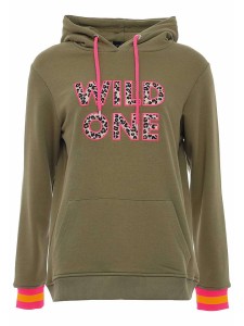 Zwillingsherz Bluza "Dorota" w kolorze khaki rozmiar: L/XL