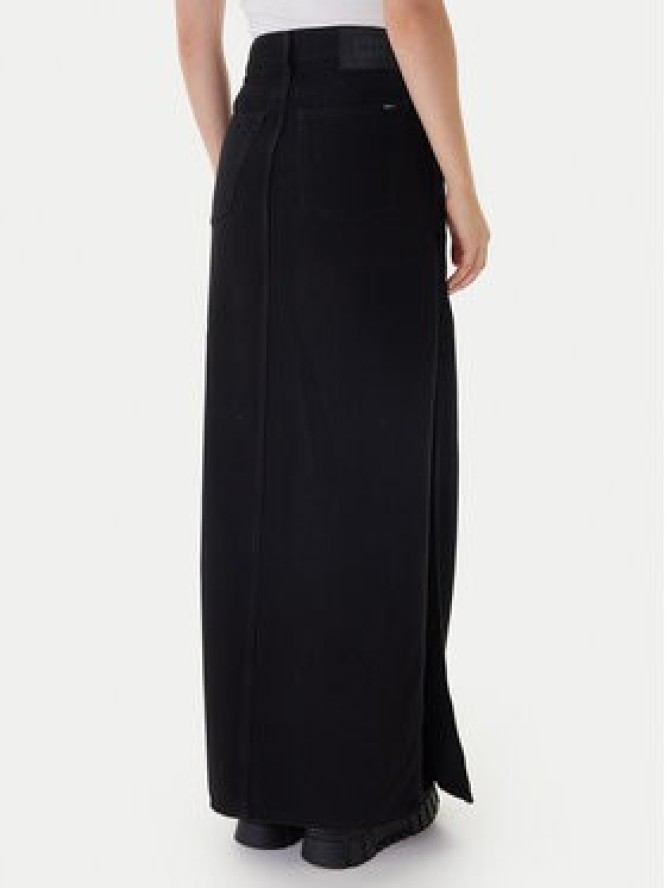 Tommy Jeans Spódnica jeansowa DW0DW22119 Czarny Regular Fit