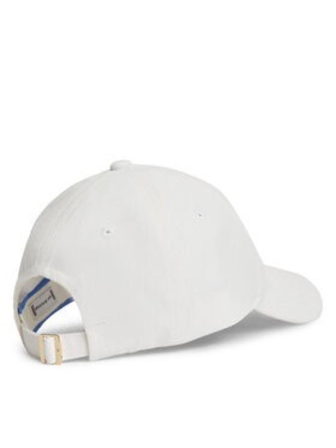 Tommy Hilfiger Czapka z daszkiem Logo Embroidery Baseball Cap AW0AW18338 Biały