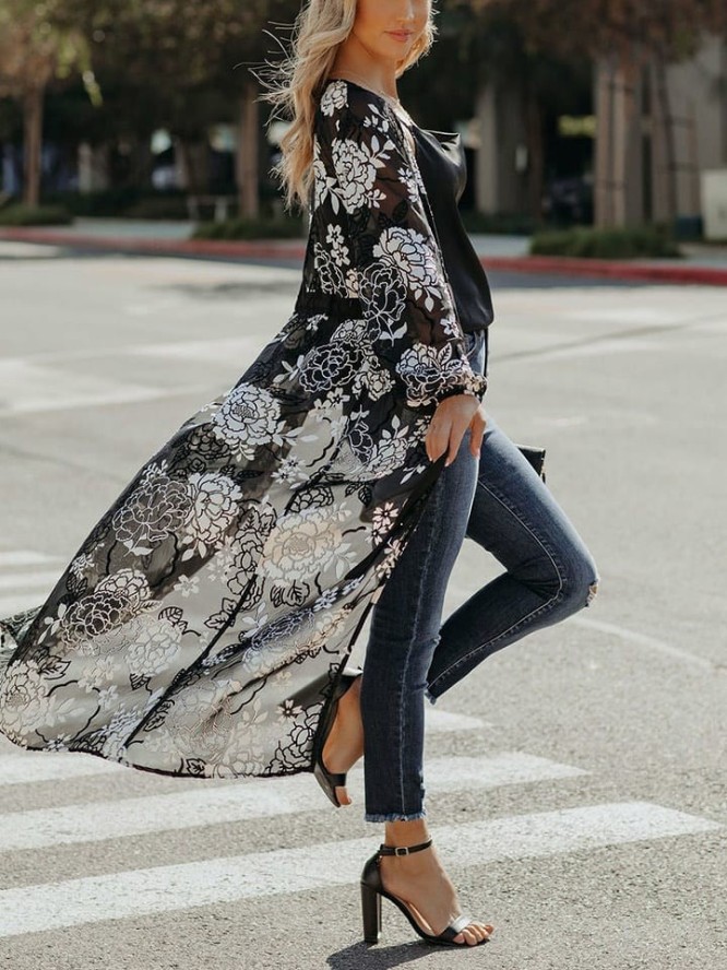 Milan Kiss Kimono w kolorze czarnym rozmiar: XL