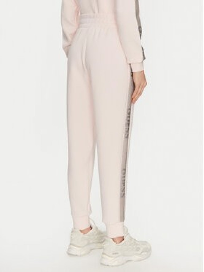 Guess Spodnie dresowe W5RB00 KBYE2 Różowy Regular Fit