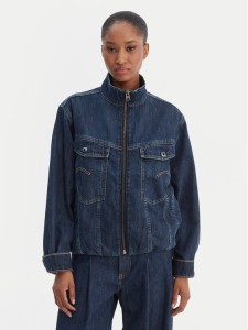 G-Star Raw Kurtka jeansowa Rib Trucker D28586-D536 Niebieski Regular Fit