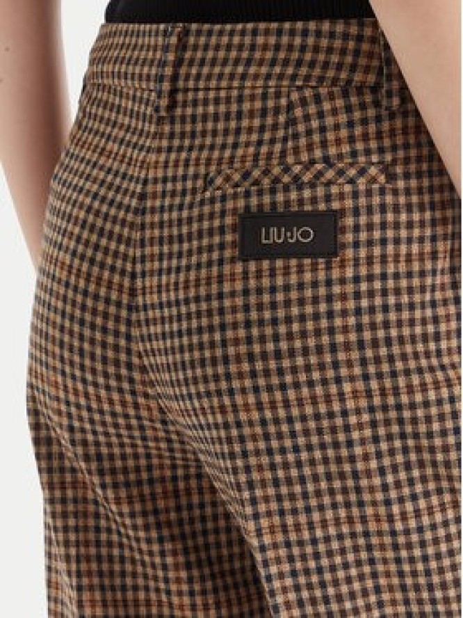 Liu Jo Spodnie materiałowe MF5157 T4335 P9002 Brązowy Regular Fit