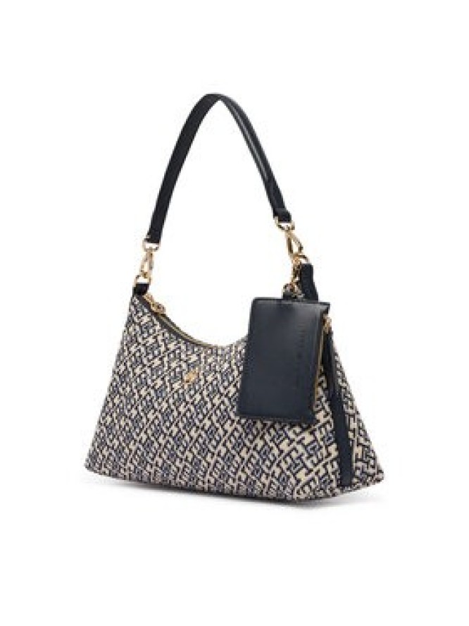 Tommy Hilfiger Torebka Th Icon Shoulder Bag Jacquard AW0AW18907 Granatowy