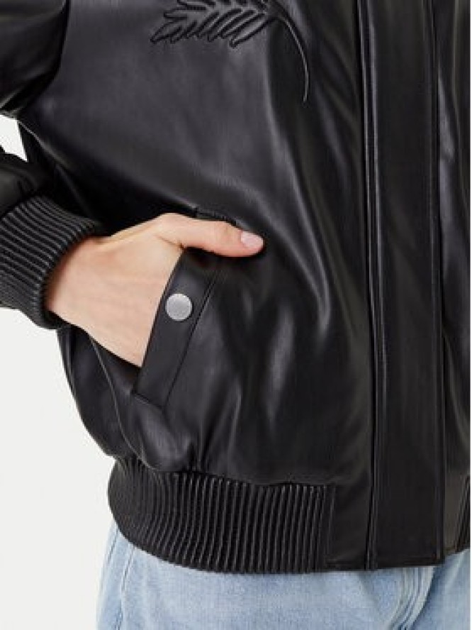 Guess Kurtka z imitacji skóry W5YL06 WE480 Czarny Regular Fit