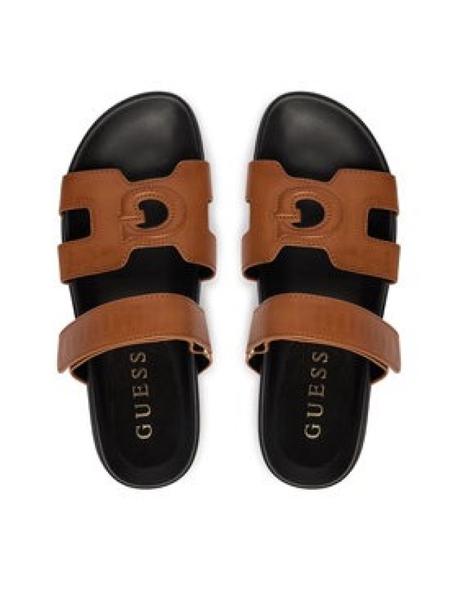 Guess Klapki FLJFAS ELE03 Brązowy jasny