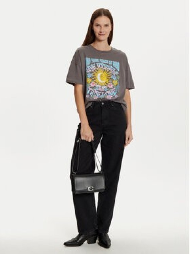 Noisy May T-Shirt Ida 27033306 Szary Loose Fit