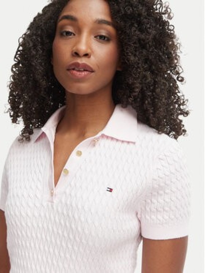 Tommy Hilfiger Sweter WW0WW41474 Różowy Regular Fit