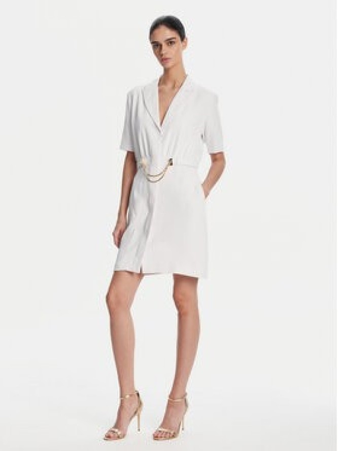 Fracomina Sukienka koktajlowa FS25SD1001W47601 Biały Regular Fit