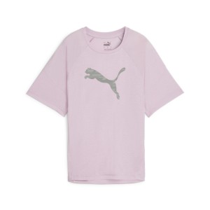 Damska koszulka z nadrukiem EVOSTRIPE PUMA Grape Mist Purple