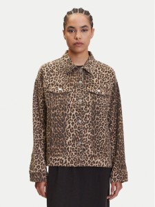 Vero Moda Kurtka jeansowa Tessa 10329961 Brązowy Oversize