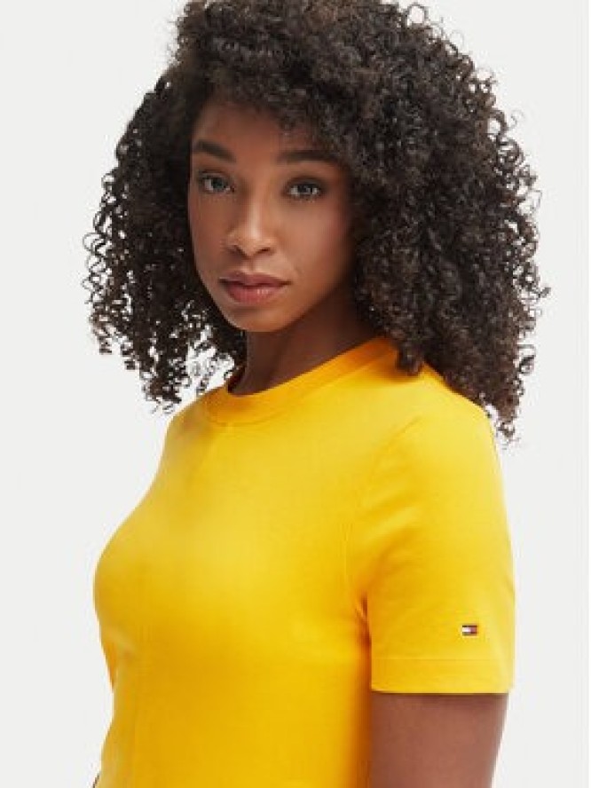 Tommy Hilfiger Sukienka codzienna WW0WW50825 Żółty Regular Fit