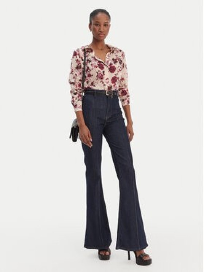 Guess Koszula W6RH73 WDW82 Beżowy Regular Fit