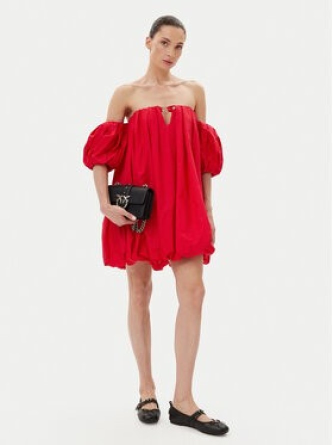 PINKO Sukienka letnia 105211 A2LD Czerwony Regular Fit