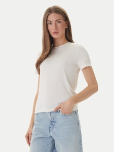 Guess T-Shirt O6GI00 KBF92 Écru Regular Fit