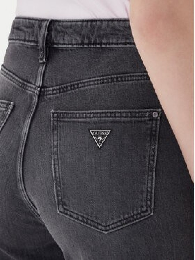 Guess Jeansy W2YA21 D4QD2 Szary Mom Fit