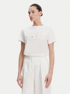Liu Jo T-Shirt WA5007 JS923 Biały Relaxed Fit