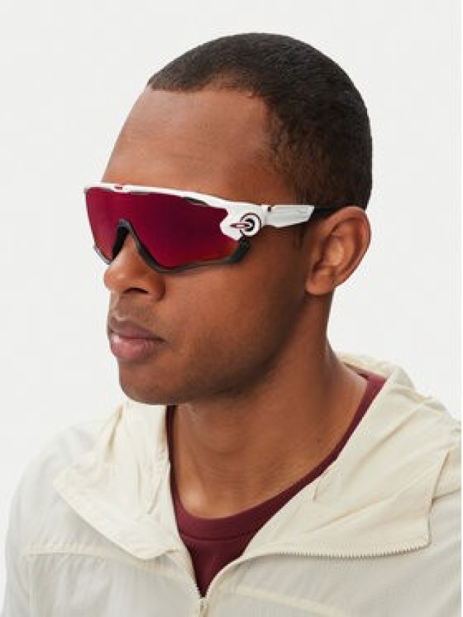 Oakley Okulary przeciwsłoneczne Jawbreaker 0OO9290 92900531 Biały