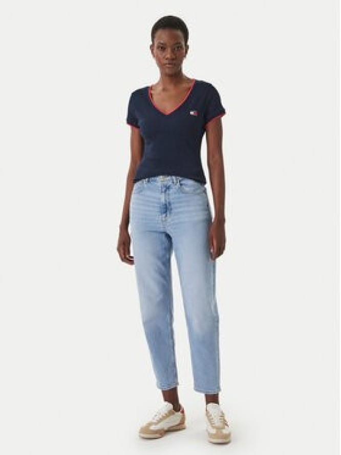 Tommy Jeans T-Shirt DW0DW22275 Niebieski Slim Fit