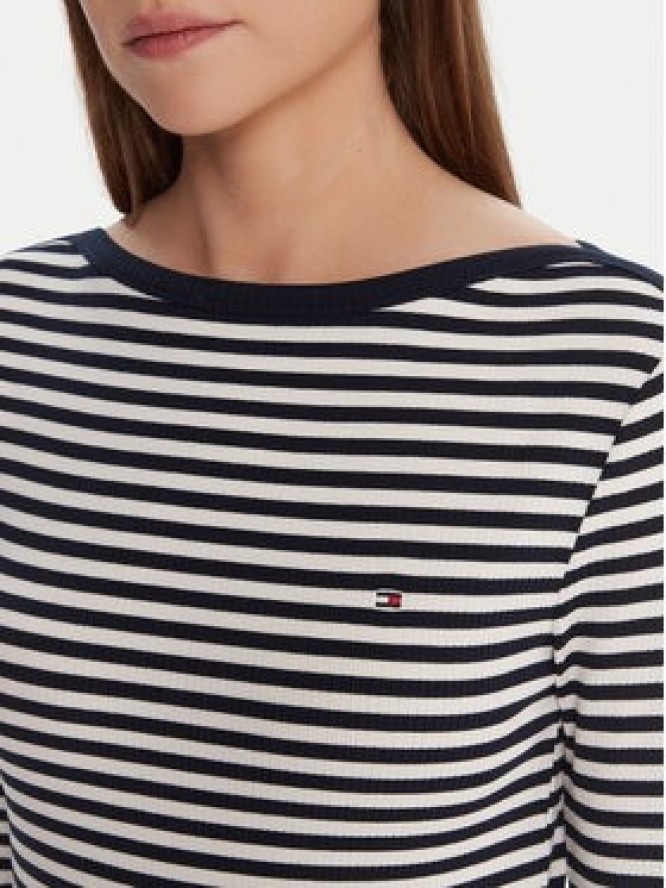 Tommy Hilfiger Bluzka WW0WW47309 Granatowy Slim Fit