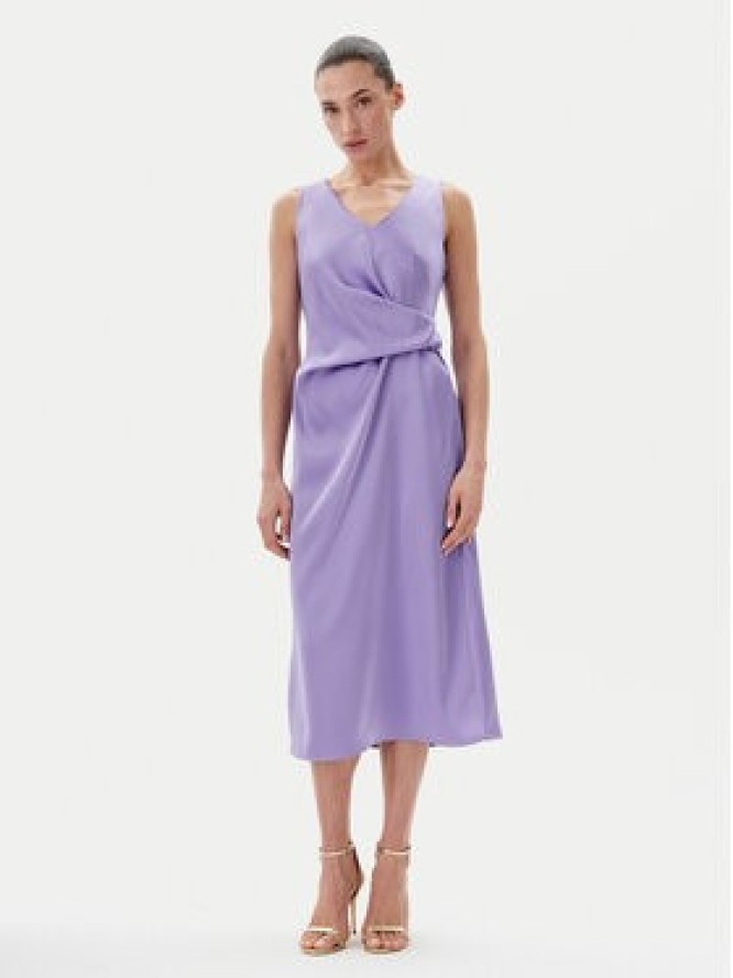 Rinascimento Sukienka koktajlowa CFC0122928003 Fioletowy Regular Fit