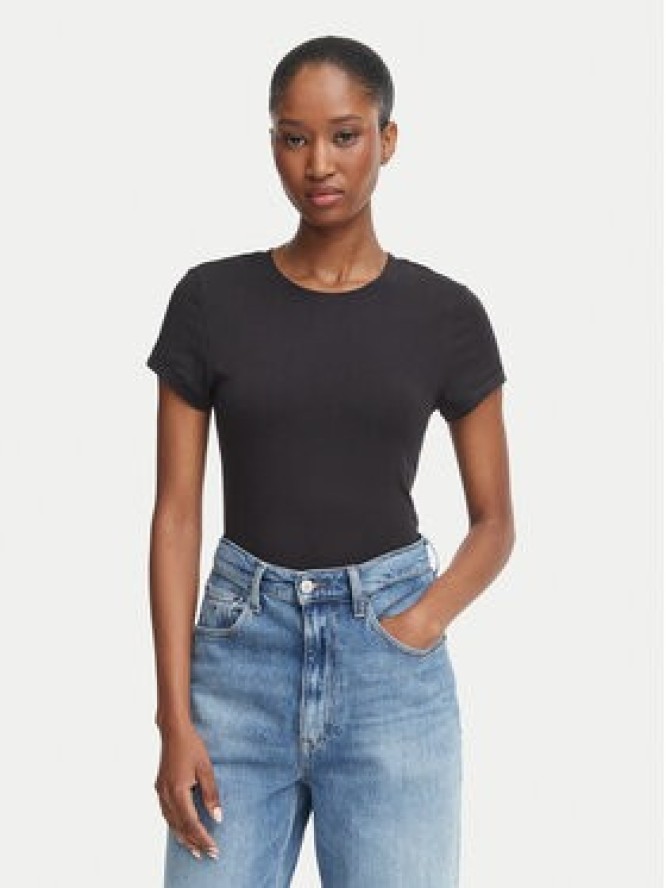 Tommy Hilfiger Komplet t-shirtów UW0UW06657 Czarny Slim Fit
