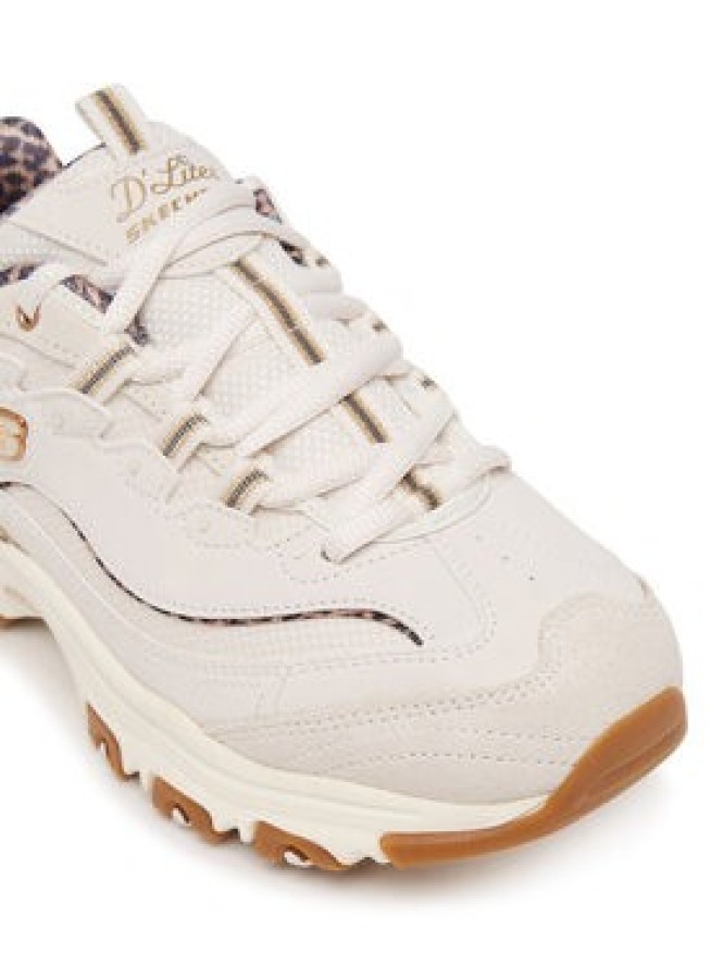 Skechers Sneakersy D'Lites - Wild Charm 150877/WHT Kremowy
