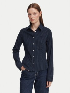 Guess Jeans Koszula W6YH11 W2835 Granatowy Slim Fit
