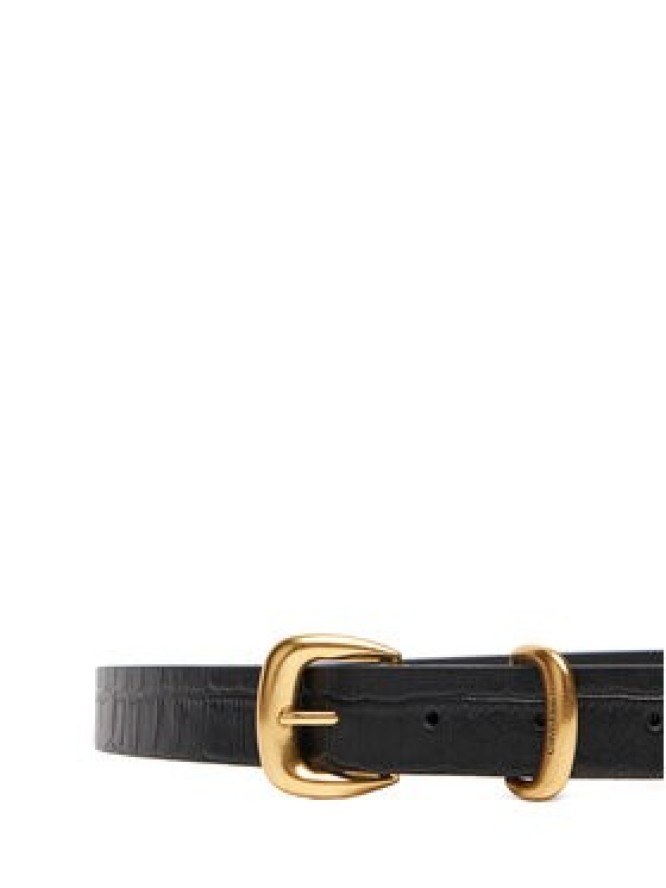 Calvin Klein Pasek Damski Bombay Strap Croc 25Mm Belt LV04F7056G Czarny