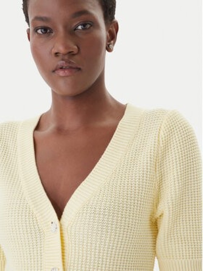 Morgan Kardigan 261-MYRTILE Żółty Slim Fit