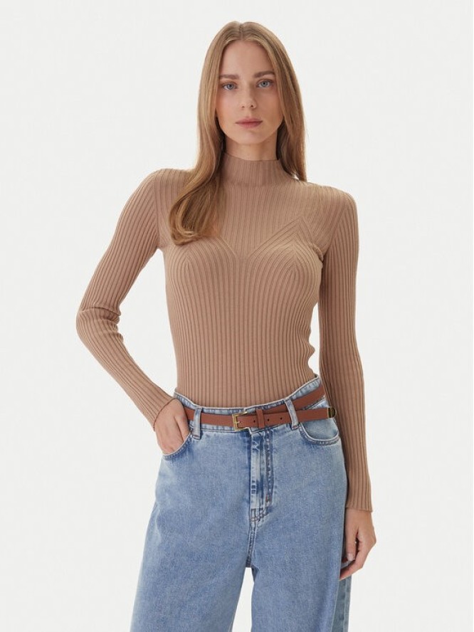 Kontatto Sweter 3M0814C Beżowy Regular Fit