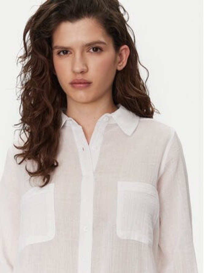 Seafolly Koszula Breeze 55428-TO Biały Regular Fit