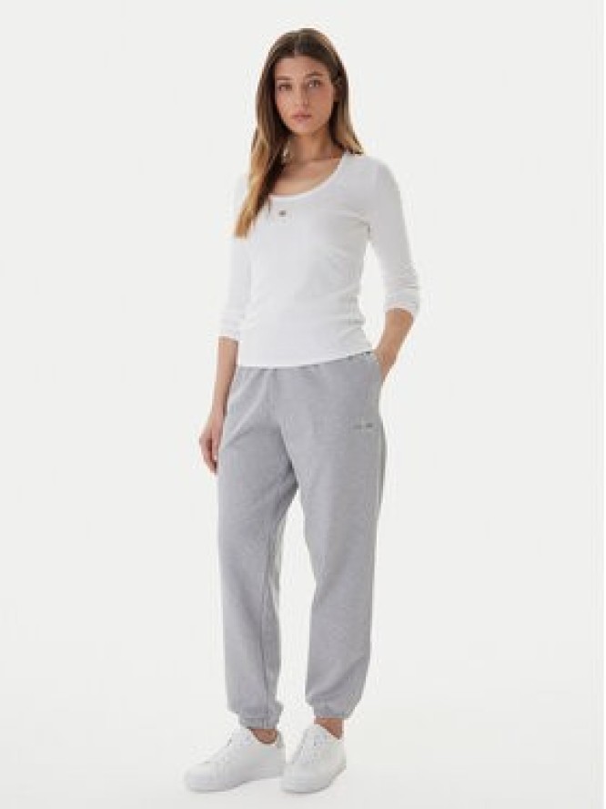 Calvin Klein Jeans Spodnie dresowe Foil Monologo LV047E826G Szary Regular Fit