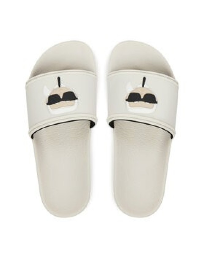 KARL LAGERFELD Klapki Kondo Maxi KL80805A Biały